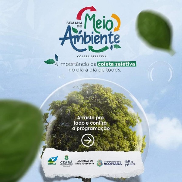 Governo de Acopiara realizará a Semana do Meio Ambiente