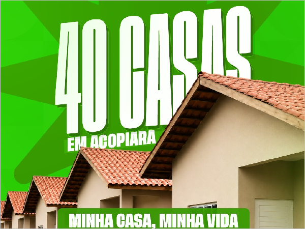 Acopiara abre agendamento para seleção de 40 famílias no Minha Casa, Minha Vida - FNHIS Sub 50
